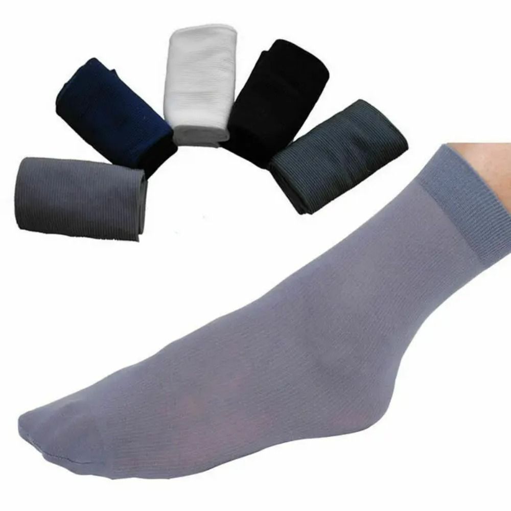 Silk Sock Bamboo - 10 أزواج من الجوارب الرجالية الكاجوال