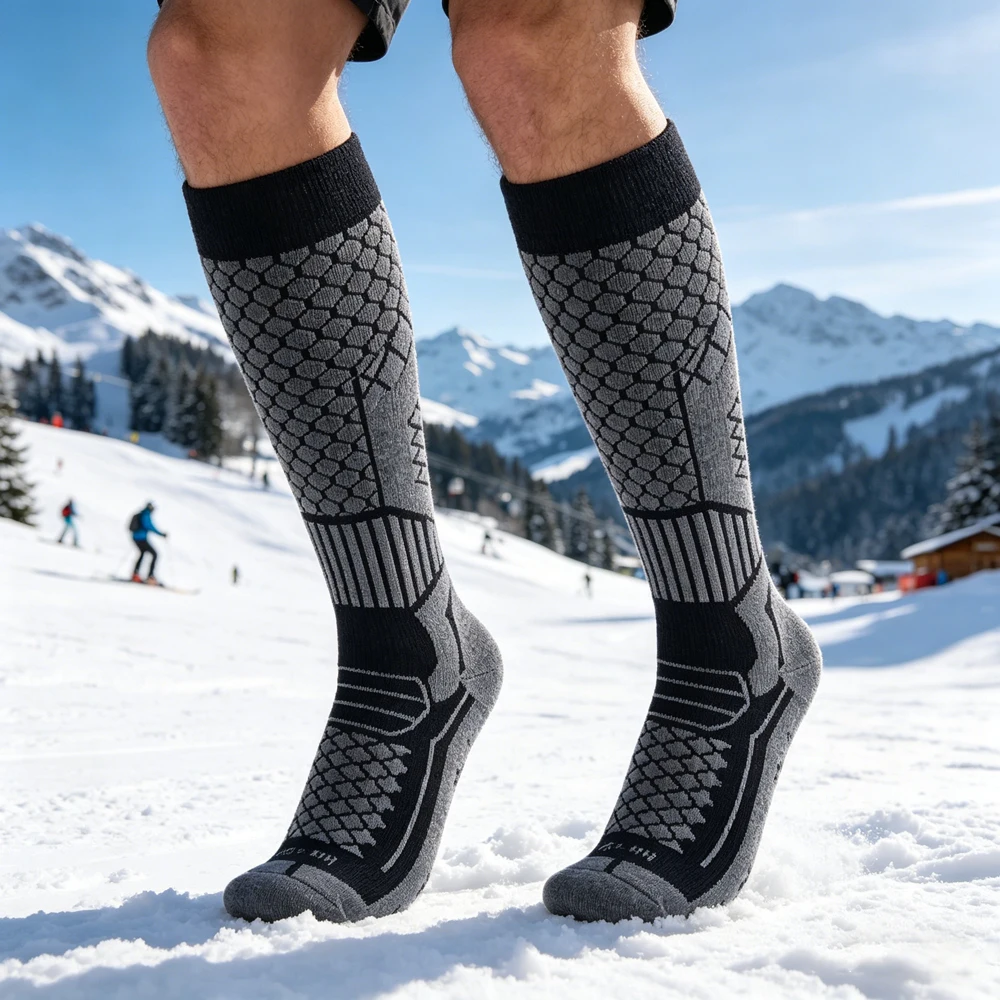 زوج واحد من جوارب التزلج الحرا - مراجعة Thermal Sock Winter وسعره
