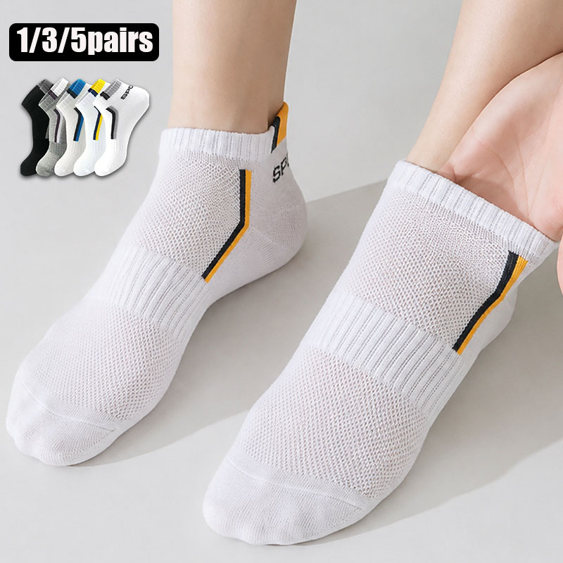 1/3/5 أزواج من الجوارب الرياضي - مراجعة No Show Sock Women وسعره