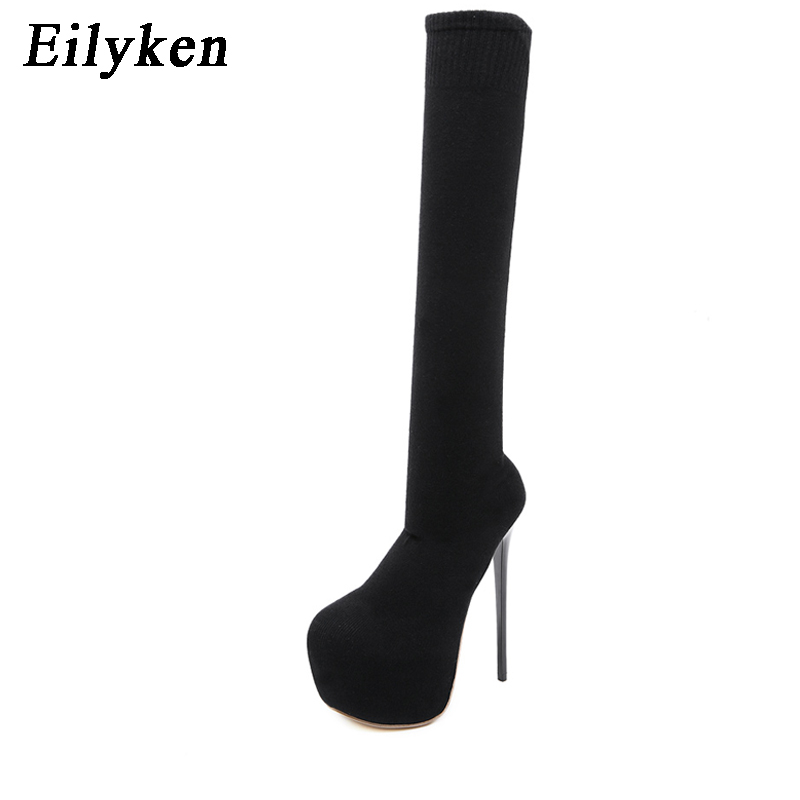 Eilyken 17 سنتيمتر منصة الكعوب - مراجعة Knee High Sock Women وسعره
