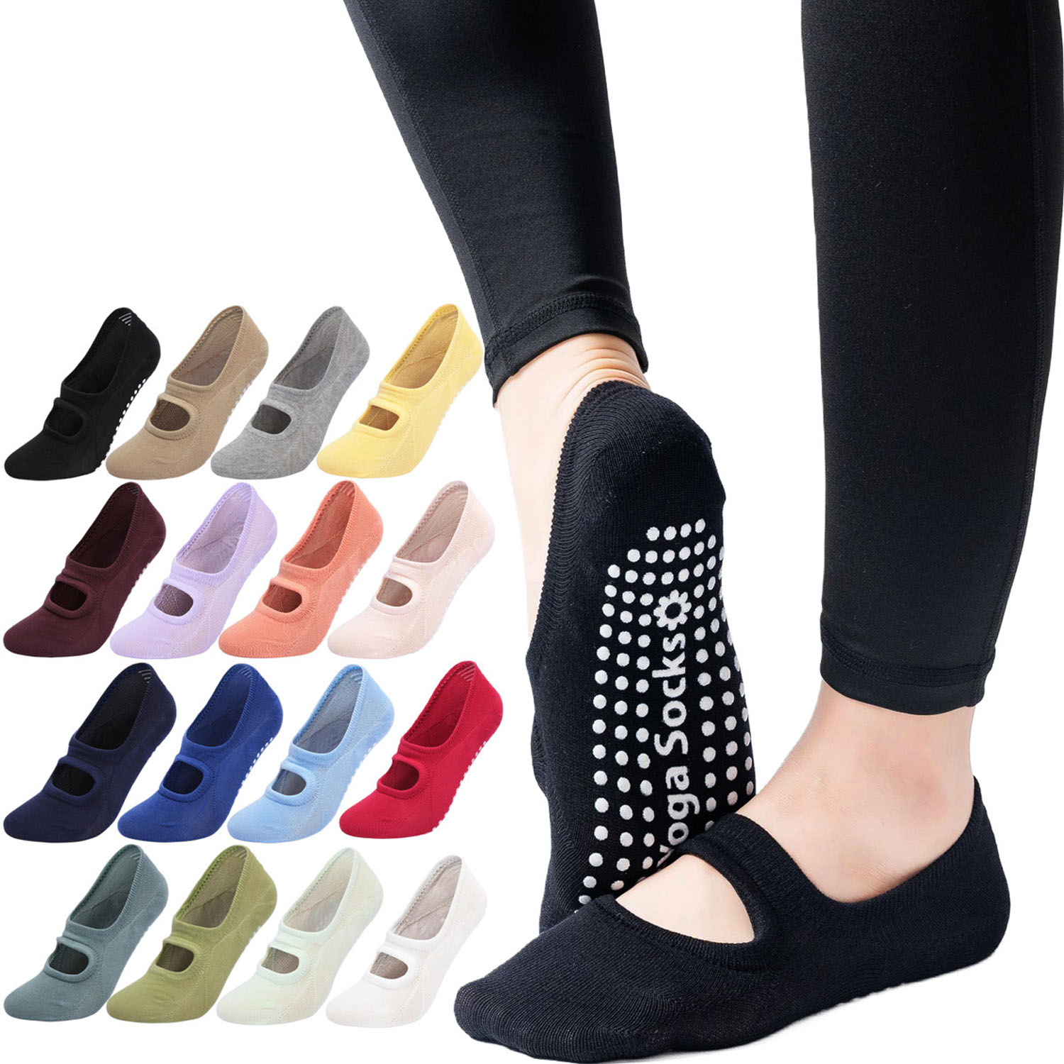 جوارب يوجا نسائية عالية الجودة - مراجعة Grip Sock Yoga وسعره