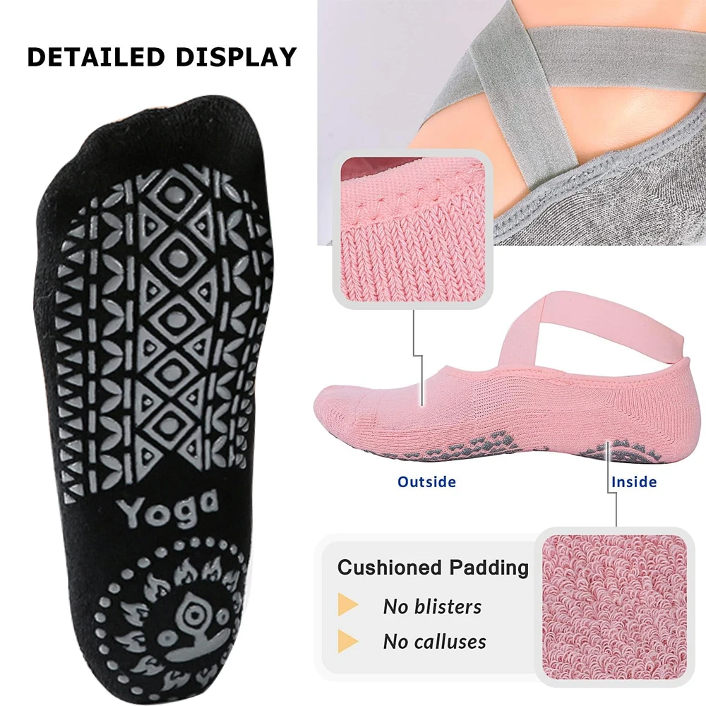 زوج واحد من جوارب اليوغا للنسا - مراجعة Grip Sock Yoga وسعره